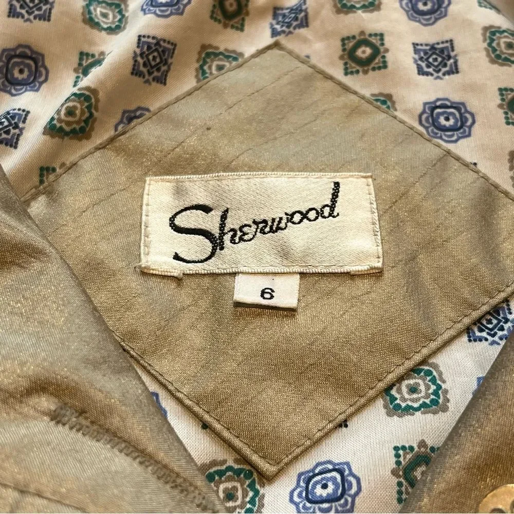 Women's Trench/rain Coat Tan Size 6 - Picture 3 of 12